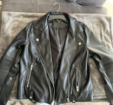 Sugar Lips Black Leather Jacket Size L