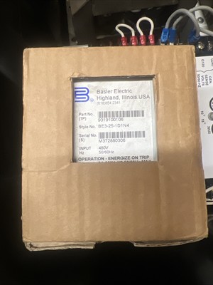 NEW BASLER ELECTRIC SYNCHRONIZING RELAY 9319100106 BE3-25-1D1N4