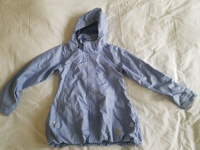 Lego Wear girls jacket size 140 light blue with appliqués and hood