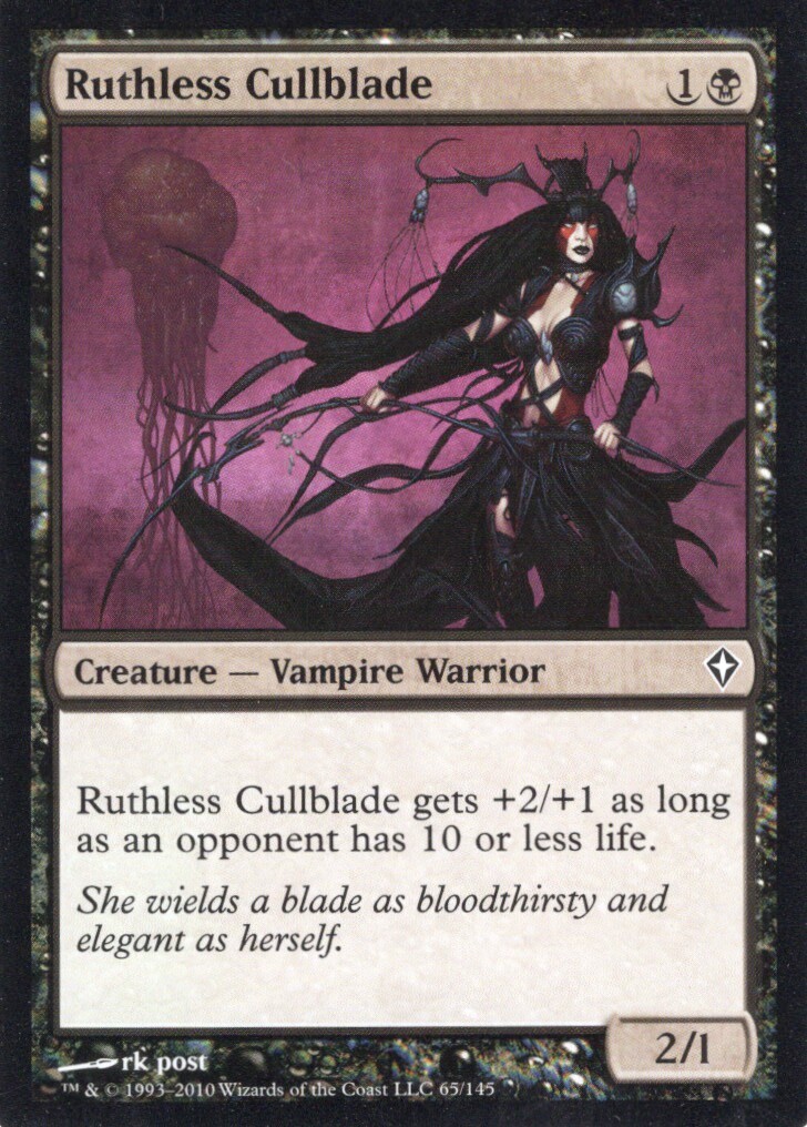 3X RUTHLESS CULLBLADE 65/145 WORLDWAKE MTG MAGIC NM X3 (yourdeckbuilder)