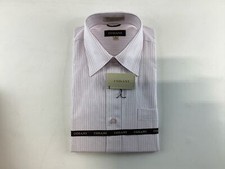 Mens Cosani Lavender White Stripe Long Sleeve Button Down Cotton Dress Shirt NEW