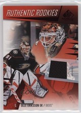 2023 Upper Deck SP Game Used Authentic Rookies Jersey Olle Eriksson Ek #251 01ks