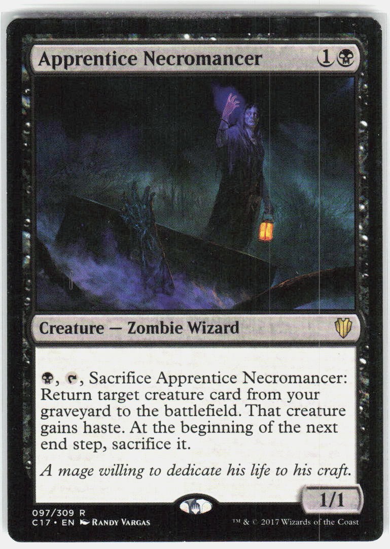 Apprentice Necromancer 97 Rare Commander 2017 Magic: The Gathering Near Mint