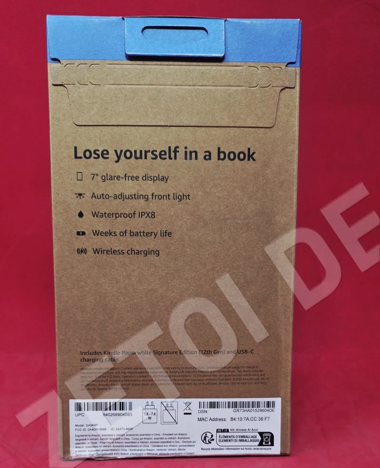 NEW* Amazon Kindle Paperwhite 12th Gen Signature Edition 32GB Metallic Raspberry - Image 2 of 4