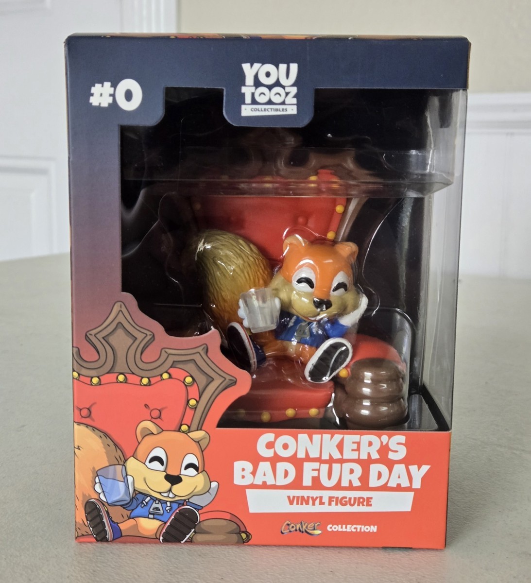 Conker's Bad Fur Day #0 Vinyl Figure Statue N64 King Conker