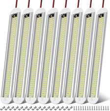 12V LED Interior Light Bar, 120Leds 1500LM 8W DC 12 Volt Led Strip Lights with O