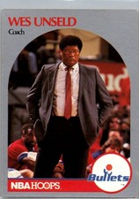 1990-91 Hoops #331 Wes Unseld Coach's Card