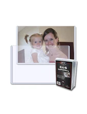 6x4 Topload Holder | 25 Pack | Rigid PVC Card Holder for Postcards & Photos