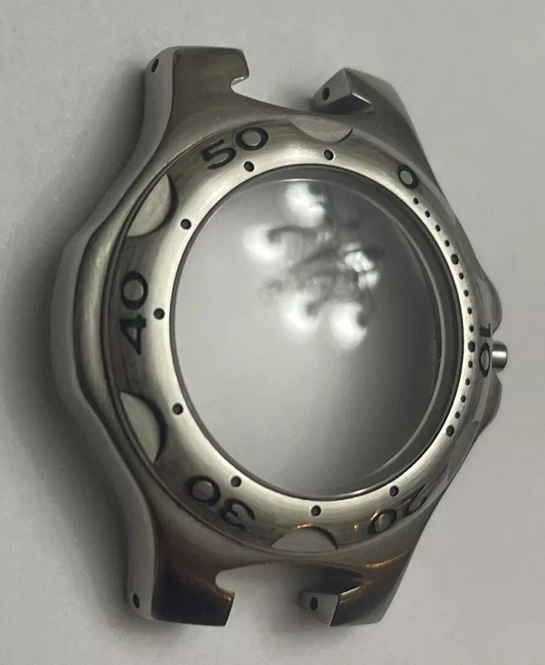 Caja de reloj Tag Heuer KIRIUM 36 mm con cristal de zafiro y bisel nuevo stock antiguo OME Foto 3 de 4