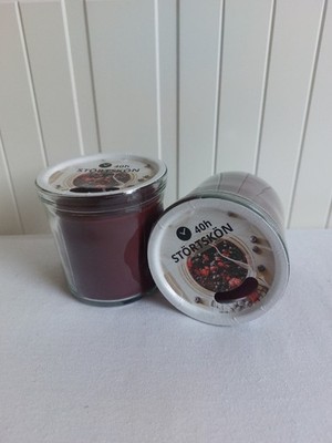 2 Stück 40h IKEA Kerze Duftkerze im Glas Störtskön rote Grütze/Beerenduft