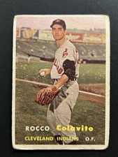1957 Topps Baseball #212 Rocky Colavito Cleveland Indians HOF