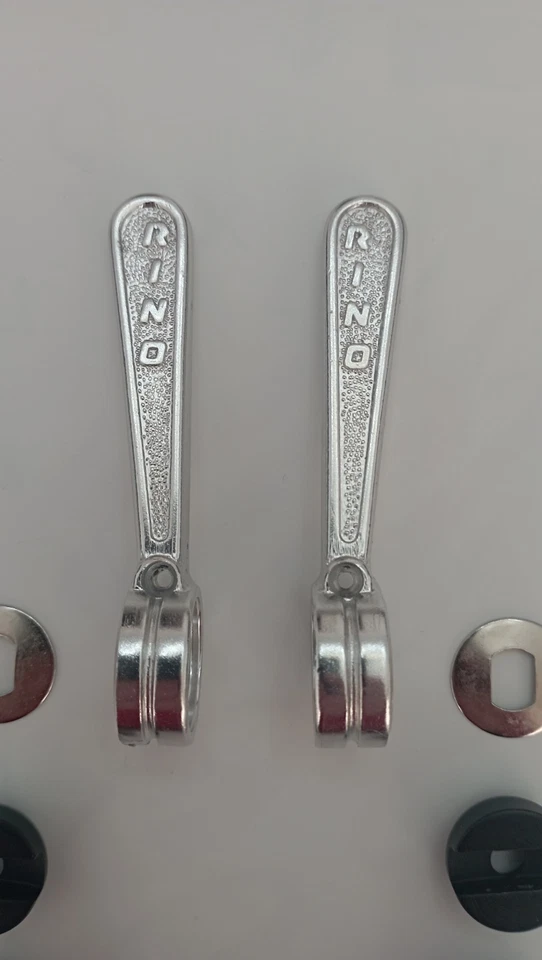 Coppia completa Manettini Leve Cambio RINO anni 70/80 per bicicletta da corsa - Immagine 4 di 4