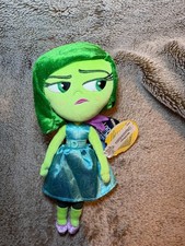 Disney Pixar Inside Out Disgust Plush Green Floral Dress Toy Doll