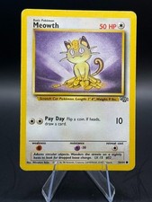 Pokemon TCG Meowth 56/64 Jungle Regular HP