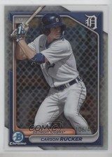 2024 Bowman Chrome Prospects Refractor 106/499 Carson Rucker #BCP-65 7fq