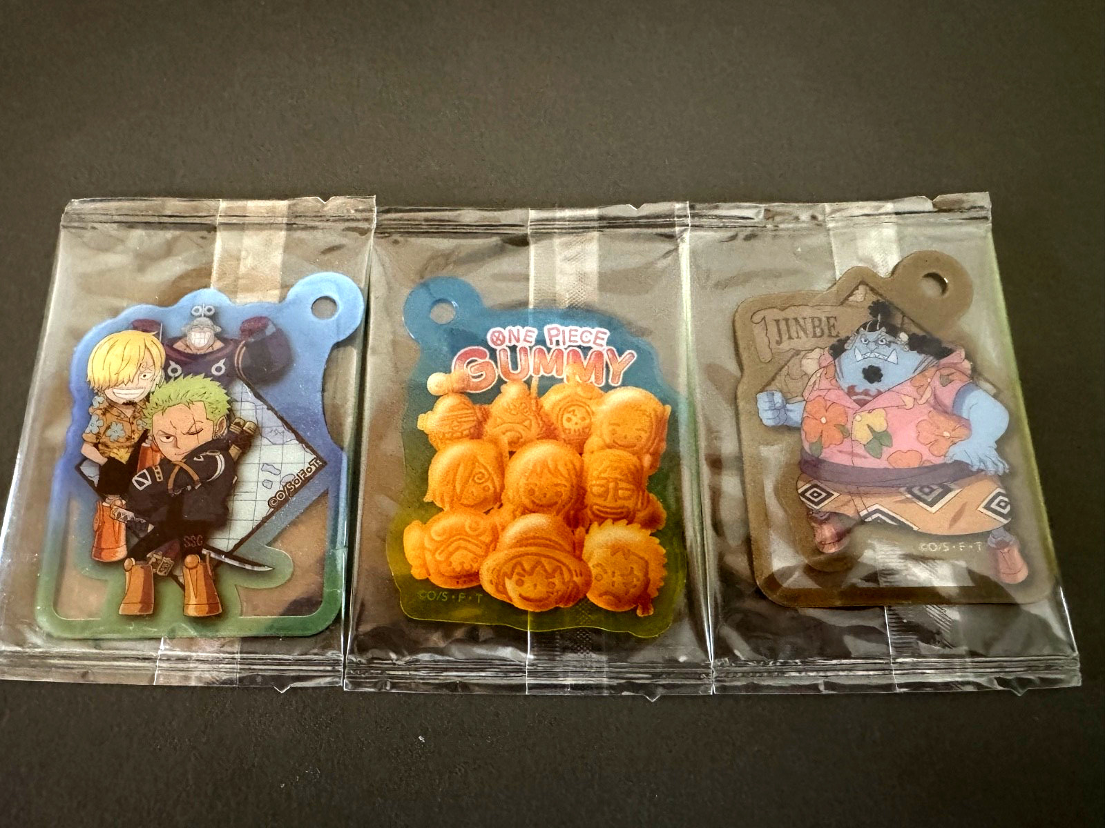 One Piece Gummy Original Placard Set of 3 Japan Limited