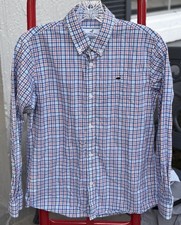 PROPERLY TIED Boys L  14/16 Plaid Button Down Dress Shirt, 100 Cotton NWOT