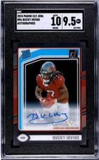 2024 Panini Clearly Donruss - Rated Rookie Bucky Irving #86 Autographs (AU, RC)