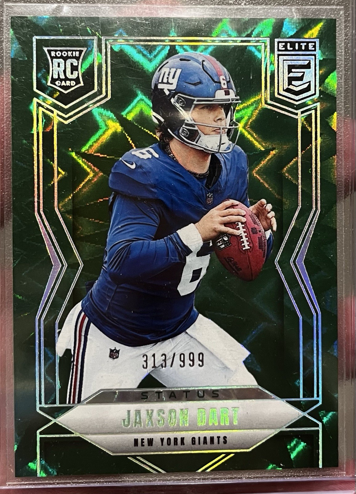 2025 Panini Donruss Elite - Rookies Jaxson Dart #103 Status Explosion /999 (RC)