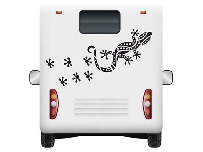 Eidechse Gecko Auto Wand Fenster Aufkleber Tiere Wohnwagen Decals Wohnmobil Kunst