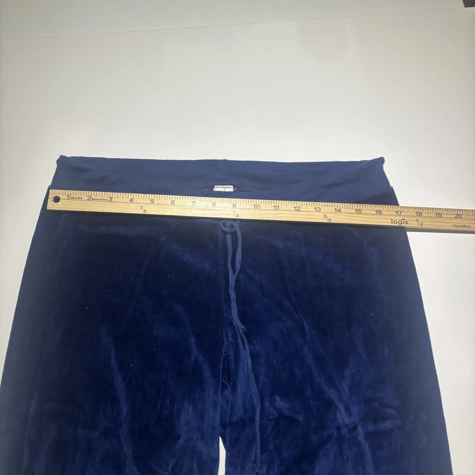 Pantalones Prana para mujer L pantalones deportivos azul terciopelo ocio ropa deportiva tirar de EE. UU. Foto 3 de 4