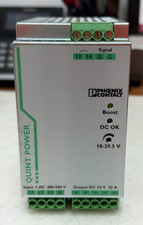    PHOENIX CONTACT QUINT POWER 24 VDC POWER SUPPLY 20 AMP QUINT-PS/3AC/24DC/20
