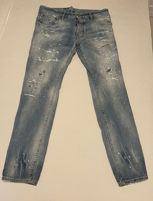 Dsquared2 Cigarette Jeans Gr.50 Destroyed Denim