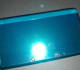 Aqua Blue 3DS with USB-C Capture Card & Controller Mod