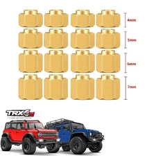 5/6/7mm Brass Wheel Hex Hub Extenders for 1/18 RC Crawler Traxxas TRX4-M Upgrade