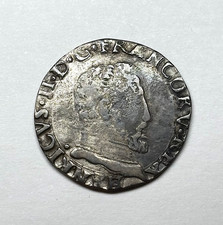 1557 France - AR Demi-Teston of Henri II, Toulouse Mint.