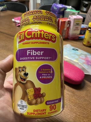 LIl Critters Gummy Vites Kids Fiber, Fruit Flavored Vitamin 90 Count