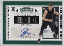 2019 Contenders Draft Picks International Tickets Deividas Sirvydis #5 Auto 13st