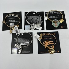 Alex and Ani 5pc Bracelet Lot Team USA Eye of Horus Way Home (AA 21)