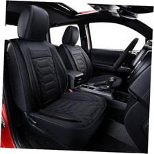 Tacoma Faux Leather Seat Covers, fit for 2005-2023 Front Pair Black 2 pcs
