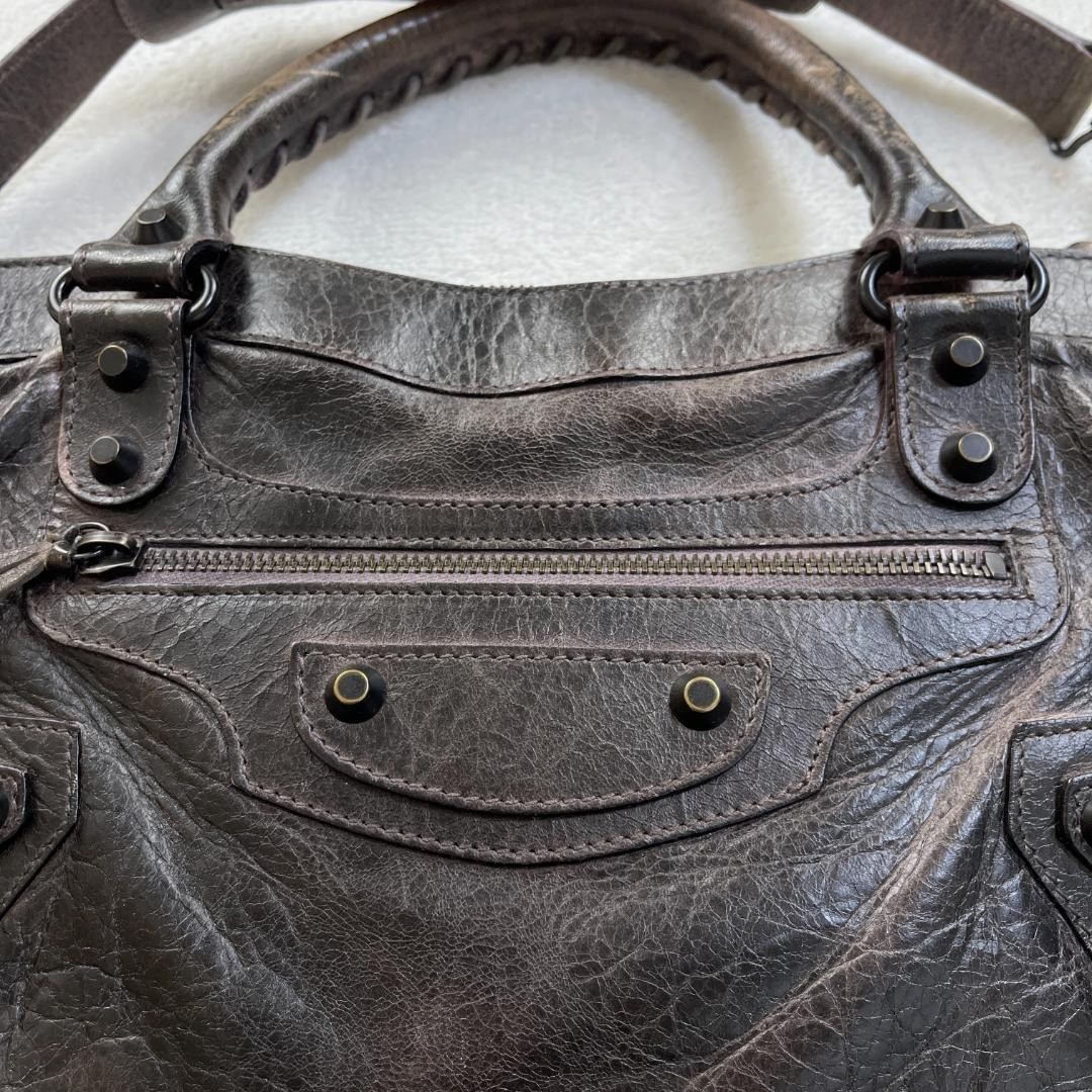 Balenciaga The First Bag Brown Leather 2Way Shoulder Handbag thumbnail 5