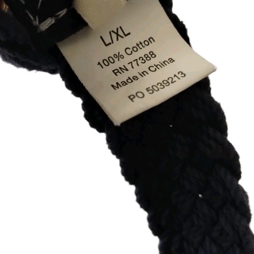 Crewcuts YOUTH Cotton Braided Woven D-Ring Belt Blue L/XL School Photo Camp Trip - Picture 8 of 10