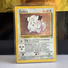 1999 vintage base set holo Clefairy 5/102 Pokémon TCG rare