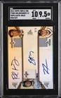 2012 TOPPS TRIPLE THREAD PAUL GOLDSCHMIDT ERIC HOSMER FREEMAN /9 SGC 9.5 AUTO 10
