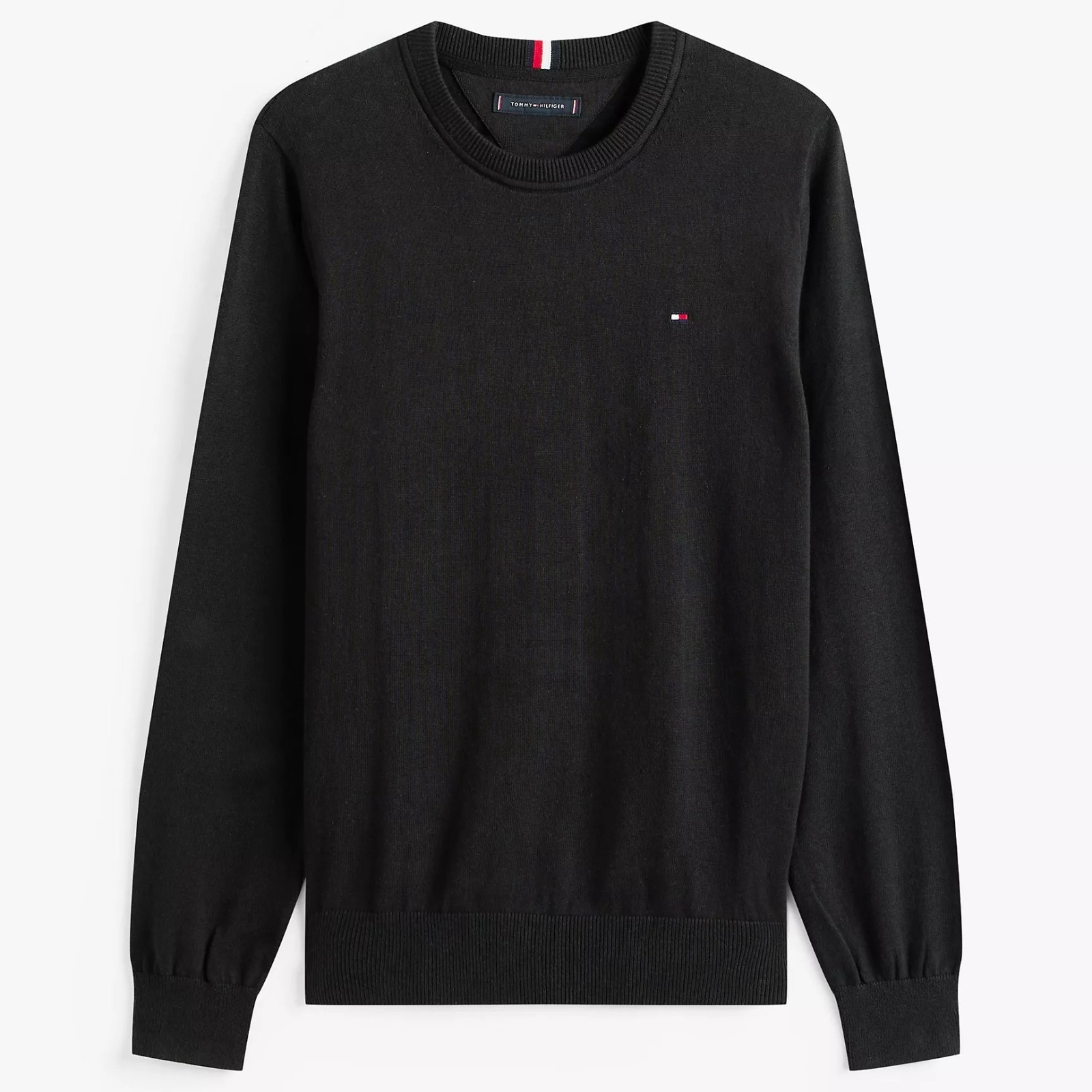 Tommy Hilfiger Men's Regular Fit Essential Solid Cotton Classic Crewneck Sweater image 7