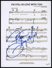 Johnny Gill "New Edition" SIGNED 'I'm Still in Love with You' Sheet Music ACOA