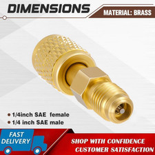 HVAC R32 Reverse Thread 1/4”Female,1/4”Male  Adapter  For R454B/R32 Tanks NEW US