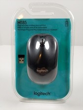 Logitech Wireless Computer Mouse M185 Black New Sealed