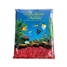 Pure Water Pebbles Coated Aquarium Gravel Currant Red Select Size:: 5 lb.