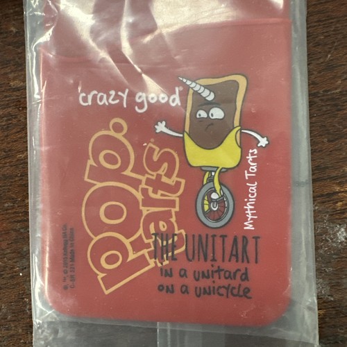 Kelloggs Pop Tarts The Unitart Silicone Phone Card Holder 2015 Unicycle Red - Picture 2 of 3