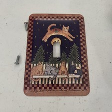 Cat-Themed Single Switch Light Plate Cover By...
