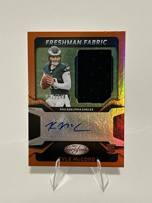 2025 Panini Certified - Freshman Fabric Kyle McCord #FBC-KMD Orange /249 (RC)