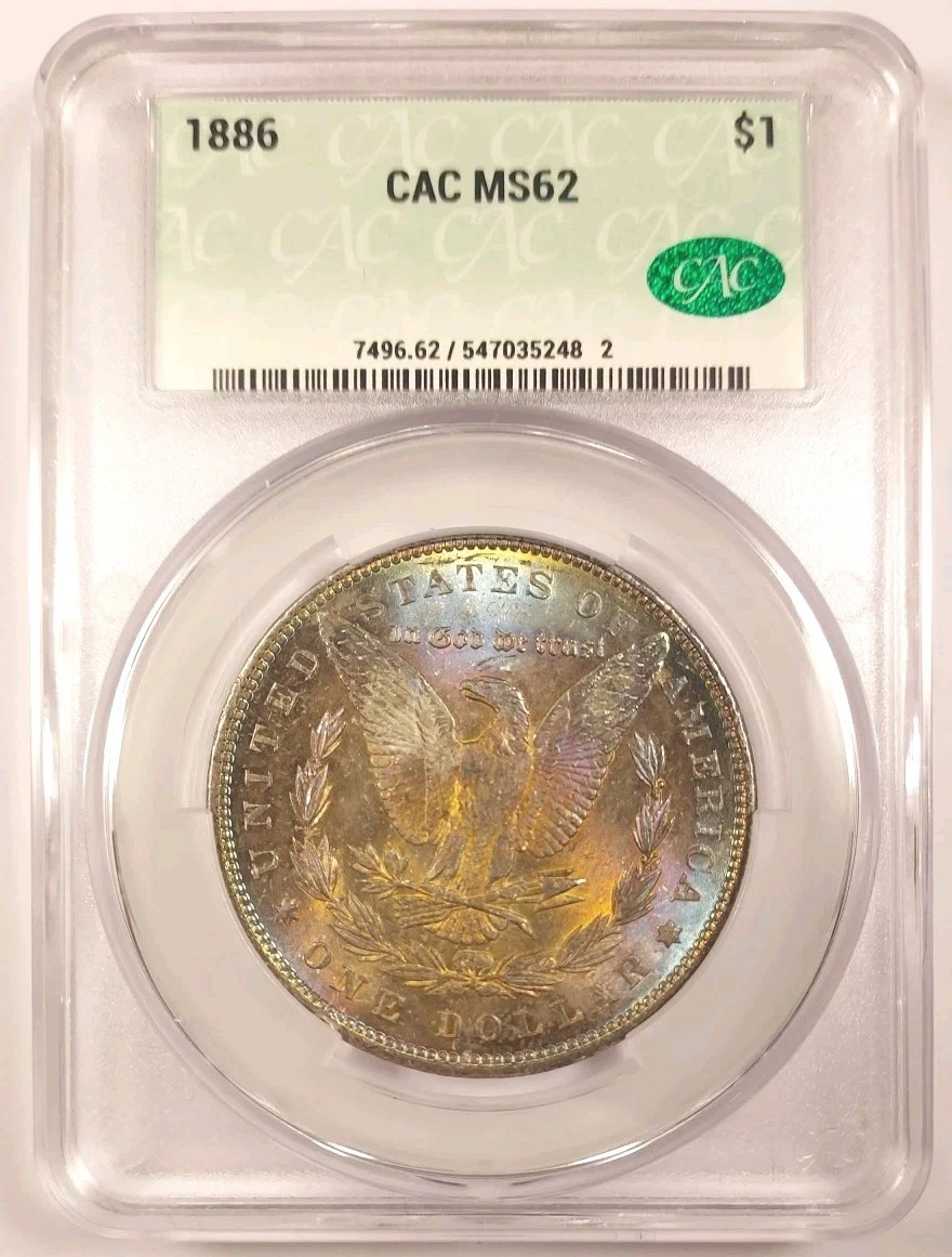 MS 62 Graded 1886 Year Morgan US Dollars (1878-1921) for sale | eBay