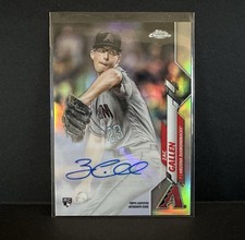 2020 Topps Chrome Update Zac Gallen Refractor Autograph USA-ZG Rookie Card RC. rookie card picture