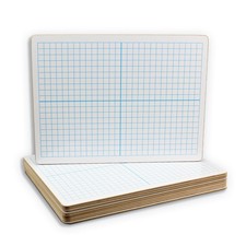 9" x 12" XY Axis Two-Sided Dry Erase Boards 12 Pack, White Boards, Classroom ...