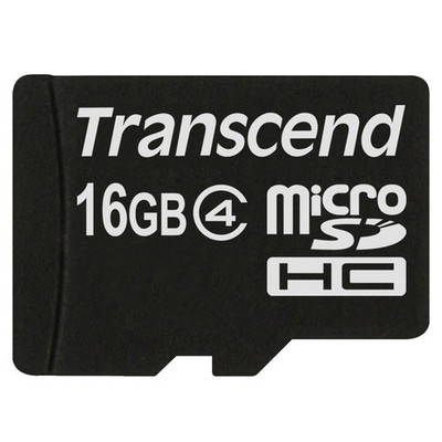 Transcend microSDHC 16GB Class 4 Speicherkarte TS16GUSDC4